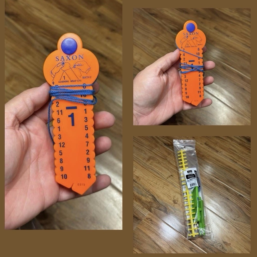 Learning School Hands-on Practice‎ LOT WRAP-UPS Saxon Sub Tool Mini Math Balance